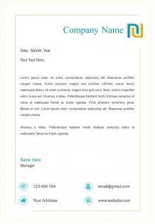 Modern business sample letterhead design template