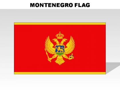 Montenegro country powerpoint flags