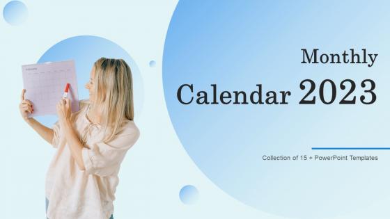 Monthly Calendar 2023 Powerpoint Ppt Template Bundles