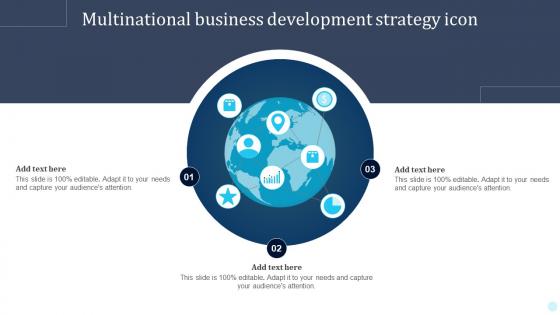 Multinational Business Development Strategy Icon