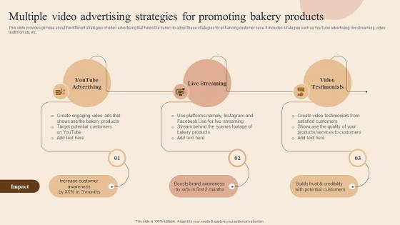 Multiple Video Advertising Strategies For Developing Actionable Advertising Plan Tactics MKT SS V