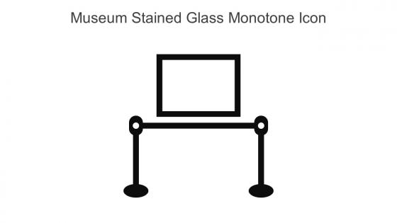 Museum Stained Glass Monotone Icon In Powerpoint Pptx Png And Editable Eps Format