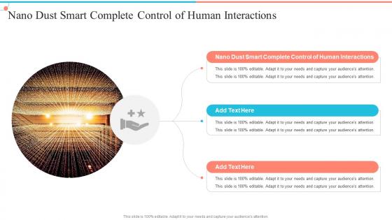 Nano Dust Smart Complete Control Of Human Interactions In Powerpoint And Google Slides Cpp