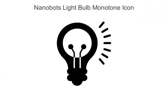 Nanobots Light Bulb Monotone Icon In Powerpoint Pptx Png And Editable Eps Format