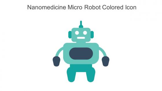 Nanomedicine Micro Robot Colored Icon In Powerpoint Pptx Png And Editable Eps Format