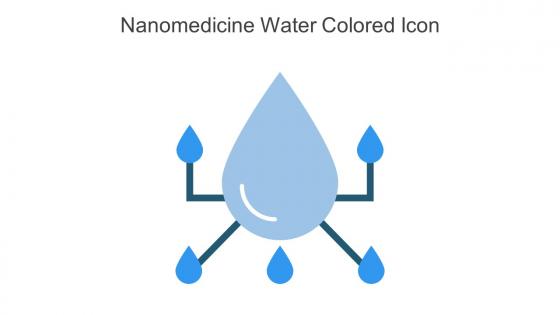 Nanomedicine Water Colored Icon In Powerpoint Pptx Png And Editable Eps Format