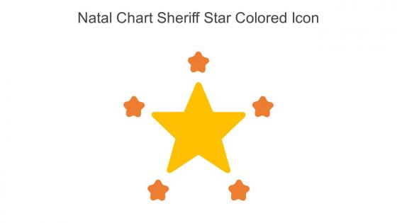 Natal Chart Sheriff Star Colored Icon In Powerpoint Pptx Png And Editable Eps Format