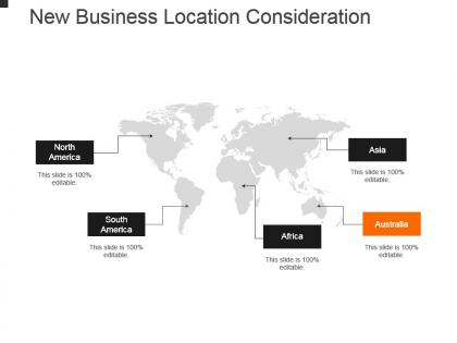 New business location consideration powerpoint slide designs