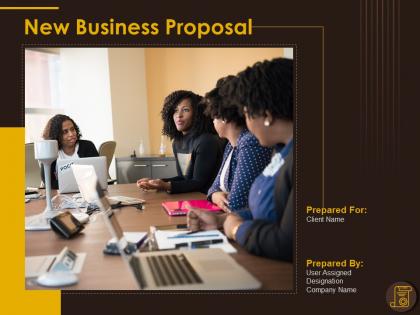 New Business Proposal Powerpoint Presentation Slides