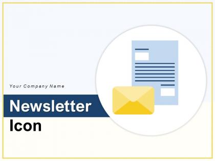 Newsletter Icon Product Information Performance Informative Illustrating Marketing