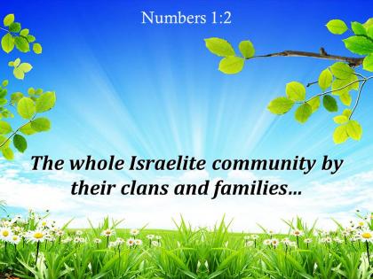 Numbers 1 2 the whole israelite community powerpoint church sermon