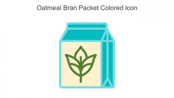 Oatmeal Bran Packet Colored Icon In Powerpoint Pptx Png And Editable Eps Format