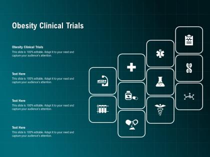 Obesity clinical trials ppt powerpoint presentation professional icons