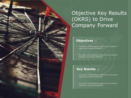 Objective key results okrs to drive company forward