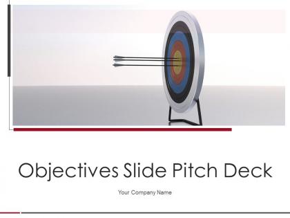 Objectives slide pitch deck ppt template