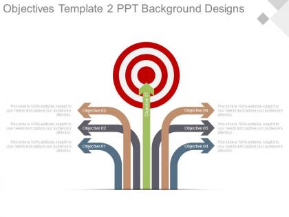 Objectives template2 ppt background designs