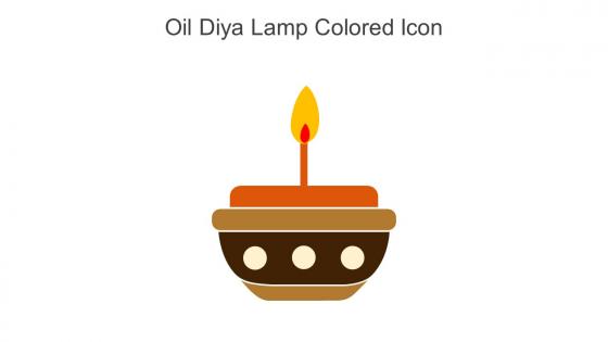 Oil Diya Lamp Colored Icon In Powerpoint Pptx Png And Editable Eps Format