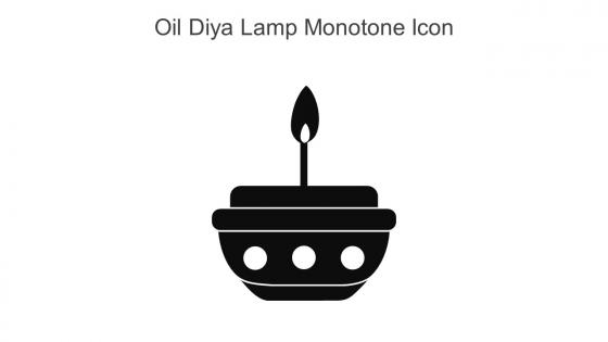 Oil Diya Lamp Monotone Icon In Powerpoint Pptx Png And Editable Eps Format