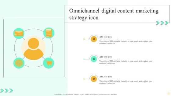 Omnichannel Digital Content Marketing Strategy Icon