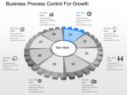 One business process control for growth powerpoint template