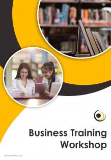 One page education and training brochure template