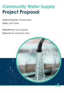 One pager community water supply project proposal template