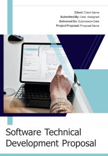 One pager software technical development proposal template