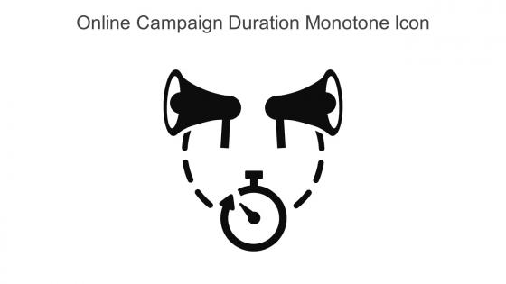 Online Campaign Duration Monotone Icon In Powerpoint Pptx Png And Editable Eps Format