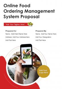 Online Food Ordering Management System Proposal Sample Document Report Doc Pdf Ppt