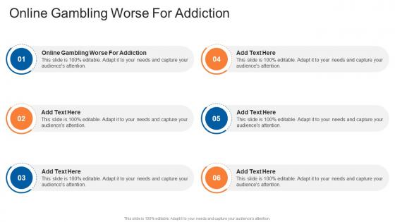 Online Gambling Worse For Addiction In Powerpoint And Google Slides Cpp