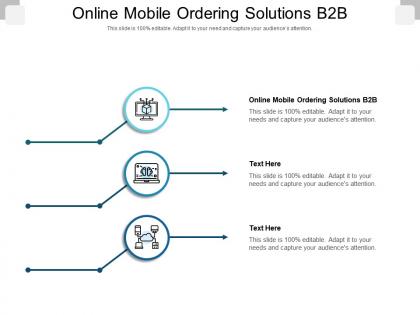 Online mobile ordering solutions b2b ppt powerpoint presentation show sample cpb