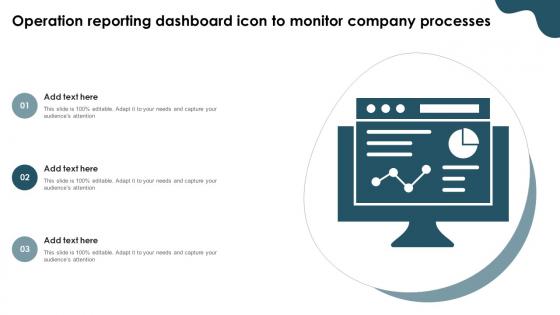 Operation Reporting Dashboard Icon To Monitor Company Processes