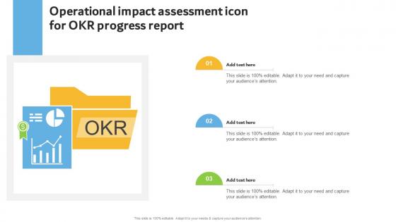 Operational Impact Assessment Icon For Okr Progress Report