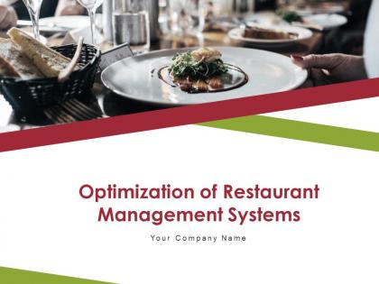 Optimization Of Restaurant Management Systems Powerpoint Presentation Slides