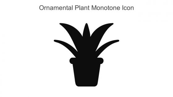 Ornamental Plant Monotone Icon In Powerpoint Pptx Png And Editable Eps Format