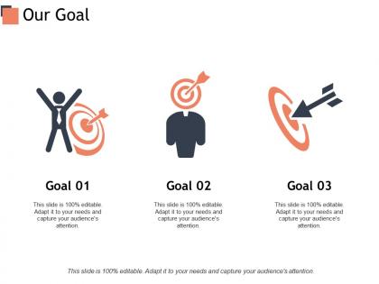 Our goal arrows target c405 ppt powerpoint presentation outline gridlines