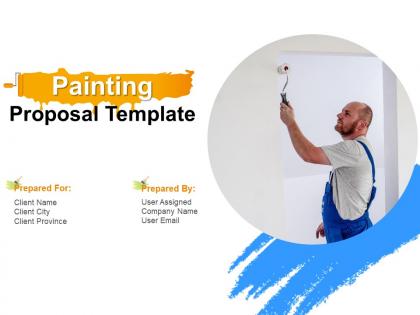 Painting proposal template powerpoint presentation slides