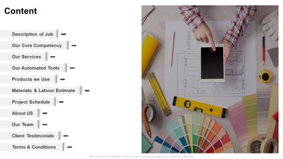 Painting services proposal template content