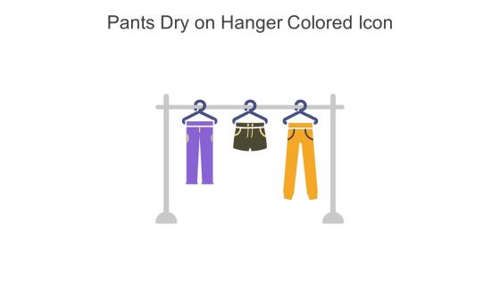 Pants Dry On Hanger Colored Icon In Powerpoint Pptx Png And Editable Eps Format