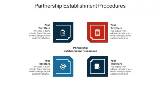 Partnership establishment procedures ppt powerpoint presentation layouts gallery cpb