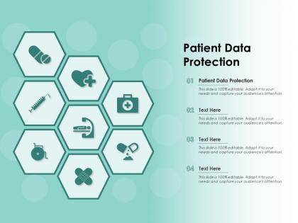 Patient data protection ppt powerpoint presentation icon information