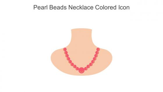 Pearl Beads Necklace Colored Icon In Powerpoint Pptx Png And Editable Eps Format