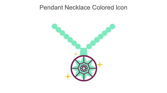 Pendant Necklace Colored Icon In Powerpoint Pptx Png And Editable Eps Format