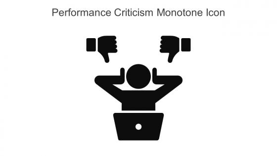 Performance Criticism Monotone Icon In Powerpoint Pptx Png And Editable Eps Format