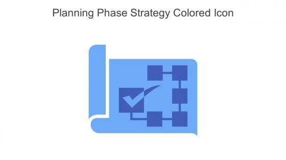 Planning Phase Strategy Colored Icon In Powerpoint Pptx Png And Editable Eps Format