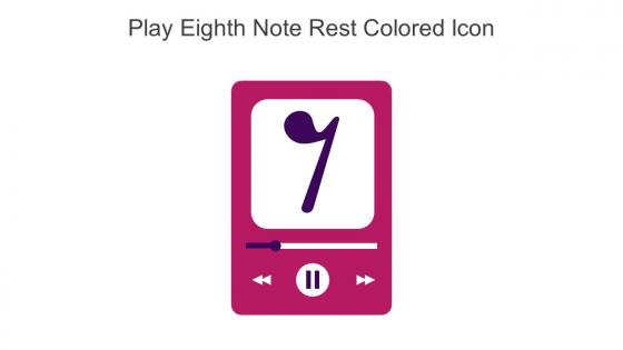 Play Eighth Note Rest Colored Icon In Powerpoint Pptx Png And Editable Eps Format