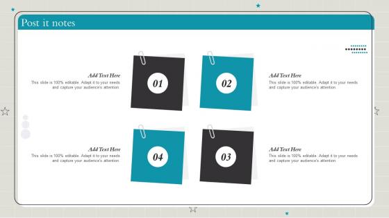 Playbook To Make Content Marketing Strategy Useful Post It Notes Ppt Slides Design Templates