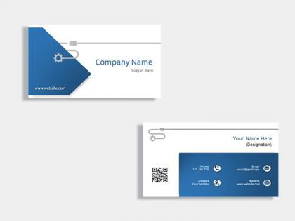 Plumbing business card template