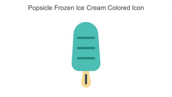 Popsicle Frozen Ice Cream Colored Icon In Powerpoint Pptx Png And Editable Eps Format