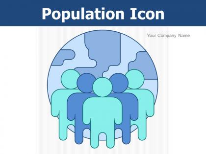 Population Icon Demographic Segregation Arrow Graph Displaying